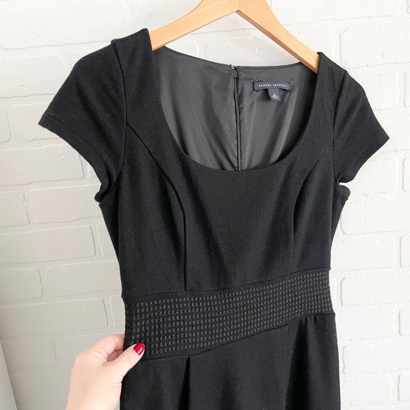 Banana Republic Y2K Mini Dress LBD Wool Business Casual Old money Minimalist 2 - Picture 15 of 15